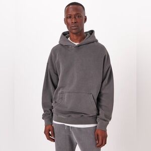 Abercrombie and Fitch Essential Popover Hoodie - Dark Grey - Size large